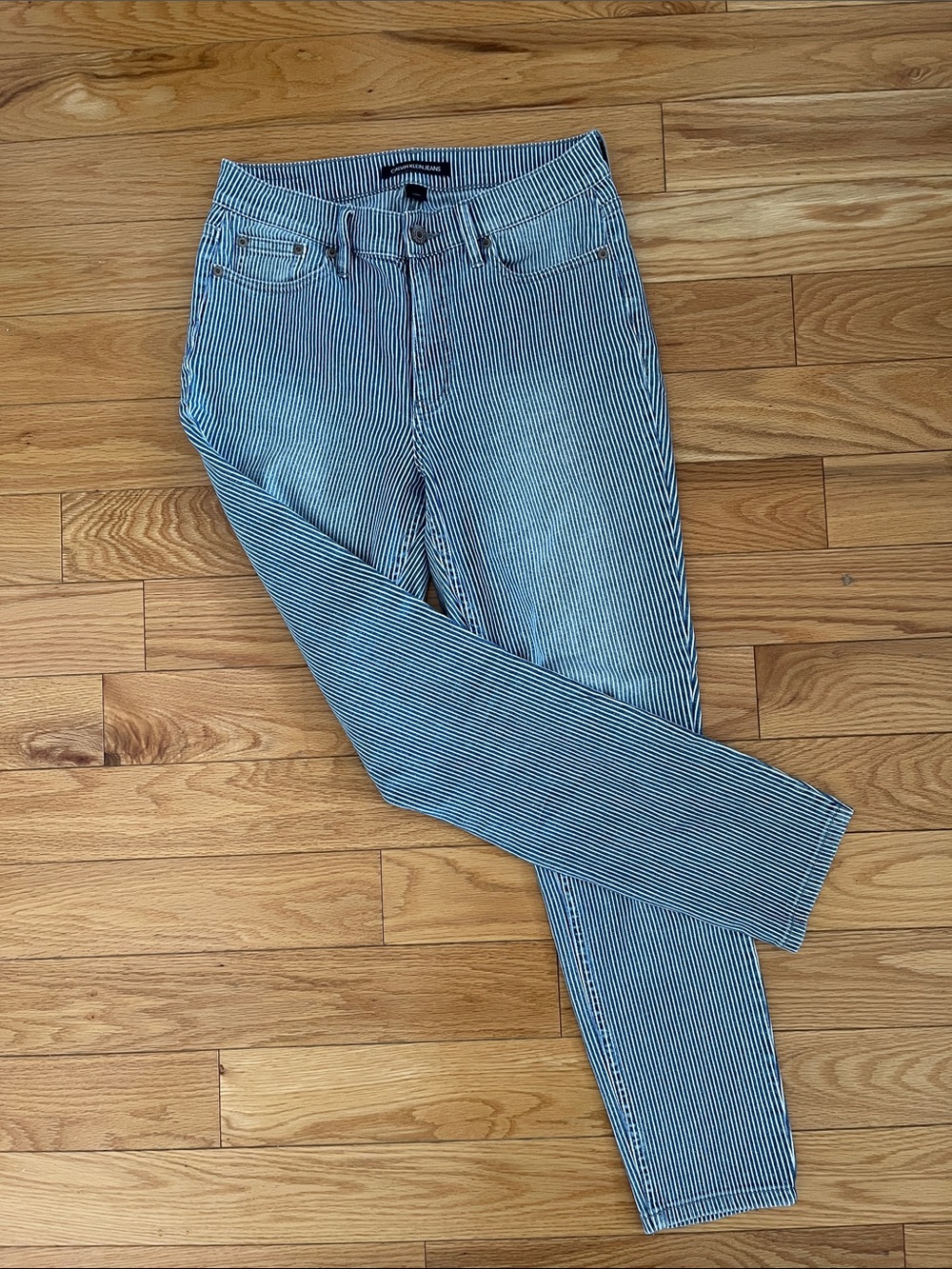 Striped Blue Women's Jeans - Classic Fit Calvin Klein size 27